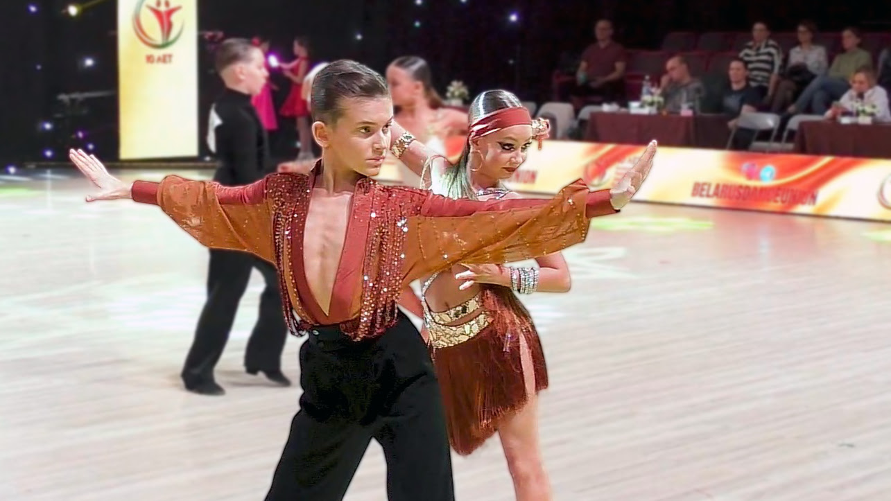 Ча-ча-ча. Евгений Солопов и Варвара Дорофей (Заславль). Юниоры-1 La (Open). Гордость Беларуси 2026 (1 этап)