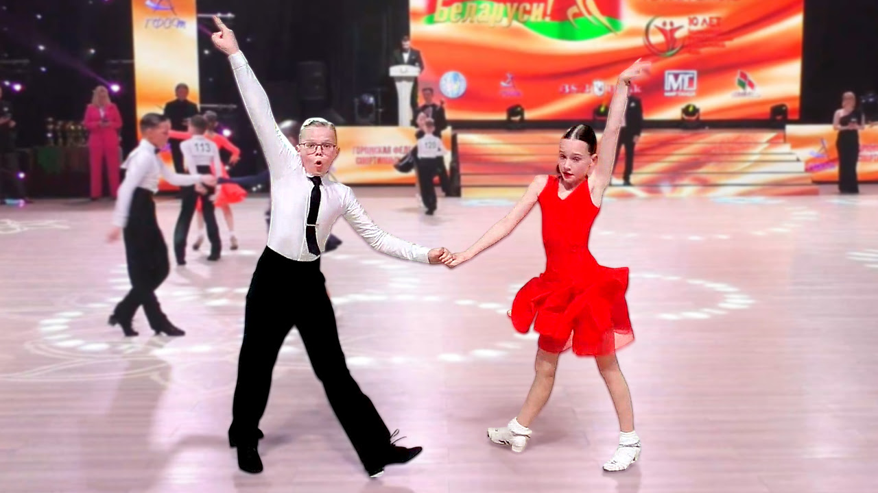 Джайв. Артём Адамович и Милана Политевич (Заславль). Дети-2 La (Open) 1/2. Гордость Беларуси 2026 (1 этап)