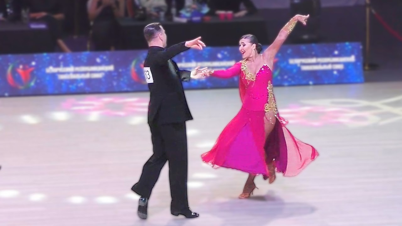 Фокстрот. Владимир Стасевич и Юлия Попова (Москва). SRDS Super Trophy Ranking Event 16+, Am Smooth. Minsk Open Championship 2026