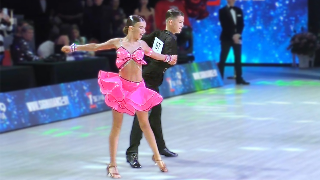 Ча-ча-ча. Андрей Гапанович и Элина Королевич (Минск).  Юниоры-2 La (Open), 1/4. Minsk Open Championship 2026