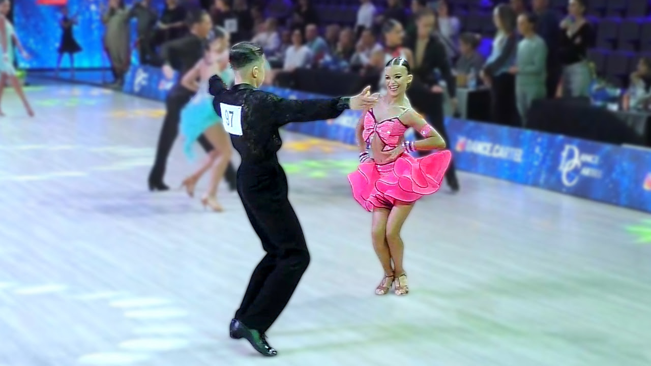 Самба. Андрей Гапанович и Элина Королевич (Минск).  Юниоры-2 La (Open), 1/4. Minsk Open Championship 2026