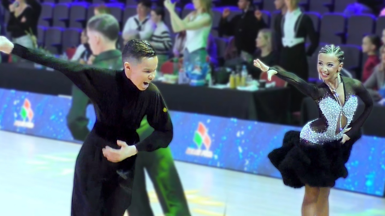 Самба. Соловьев Федор и Сазонова Александра (Москва). Юниоры-2 La (Open), 1/4. Minsk Open Championship 2026