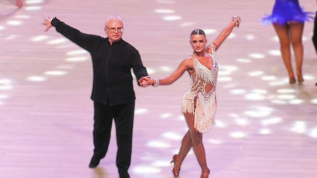 Ча-ча-ча. Владимир Ложников и Вероника Майданюк (Минск). ProAm Scholarship B, La. Minsk Open Championship 2026