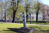 Памятник рижской чайке (Рига, Латвия, 2014)