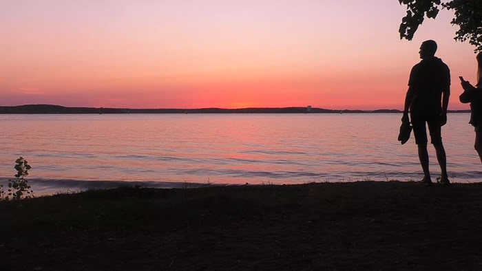 Закат солнца / Лето,  Минское море